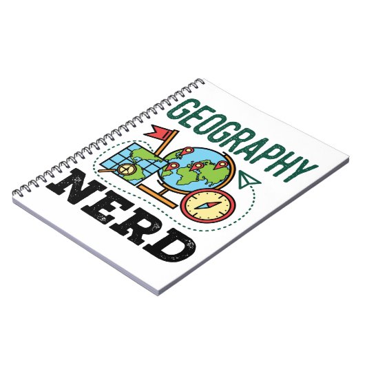 Geografischer Nerd Notizblock (Linke Seite)