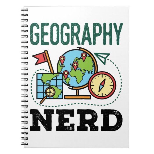 Geografischer Nerd Notizblock (Vorderseite)