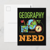 Geografischer Nerd Postkarte (Vorne/Hinten)