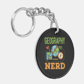 Geografischer Nerd Schlüsselanhänger (Vorderseite links)