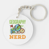 Geografischer Nerd Schlüsselanhänger (Rückseite)