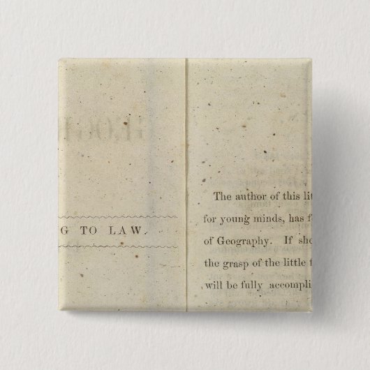 Geografischer Präface-Leser für Dixie-Kinder Button (Vorderseite)