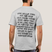 GEOGRAFISCHER T - Shirt DER ERHEBUNG DES LANDES (Rückseite)