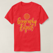 Geografisches Experte Geo Geographer Student T-Shirt (Design vorne)