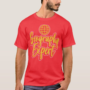Geografisches Experte Geo Geographer Student T-Shirt