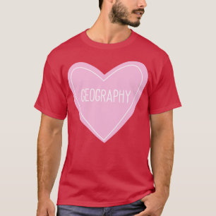Geografisches Herz T-Shirt