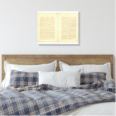 Geografisches Memoir 2 Leinwanddruck (Insitu (Schlafzimmer))