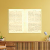 Geografisches Memoir 2 Leinwanddruck (Insitu (Wohnzimmer))