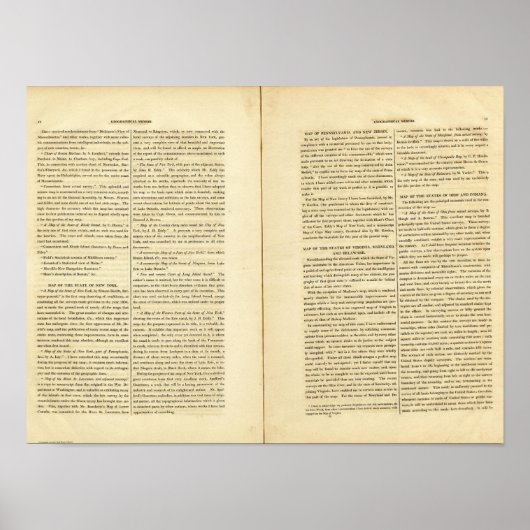 Geografisches Memoir 2 Poster (Vorne)