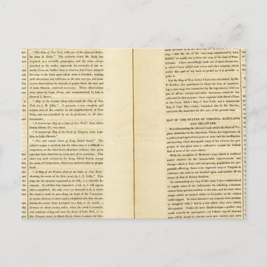 Geografisches Memoir 2 Postkarte (Vorderseite)