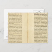 Geografisches Memoir Postkarte (Vorne/Hinten)