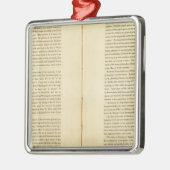 Geografisches Memoir Silbernes Ornament (Links)