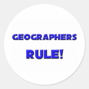 Geograph-Regel! Runder Aufkleber