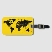 Geographic Map Mark Luggage Tag Personalized Gepäckanhänger (Vorderseite (Horizontal))