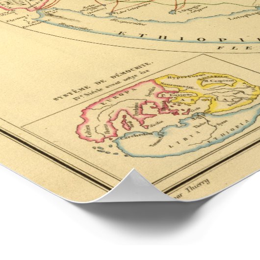 Geographie des Grecs Primitive Poster (Ecke)