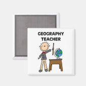 Geographie-Lehrer Magnet (Vorderseite/Rückseite)