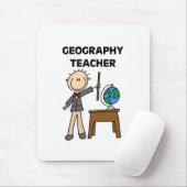Geographie-Lehrer Mousepad (Mit Mouse)