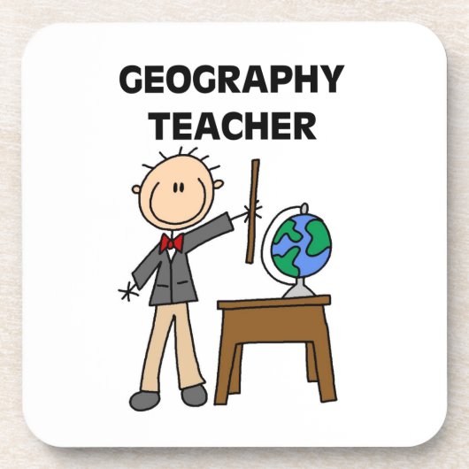 Geographie-Lehrer Untersetzer (Vorderseite)