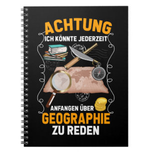 Geographie Schule Lustiger Lehrer Humor Notizblock