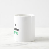Geographie schwarzer Gürtel Kaffeetasse (Mittel)
