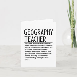 Geographielehrer Karte