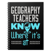 Geographielehrer wissen, wo sie sind notizblock (Vorderseite)