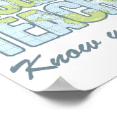 Geographielehrer wissen, wo sie sind poster (Ecke)