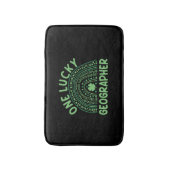 Geographin St. Patrick's Day Costume Badematte (Vorderseite Vertikal)