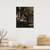 Geographin — Vermeer Poster (Küche)