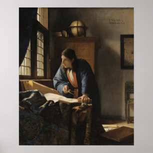 Geographin — Vermeer Poster