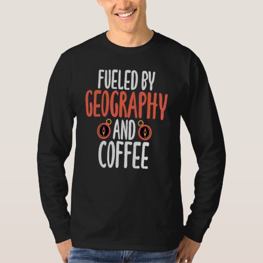Geographisch und Kaffeelehrer T-Shirt (Vorderseite)