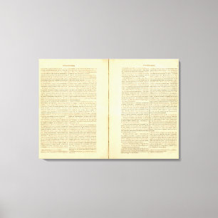 Geographische Abhandlung 2 Leinwanddruck