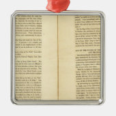 Geographische Abhandlung 2 Silbernes Ornament (Vorne)