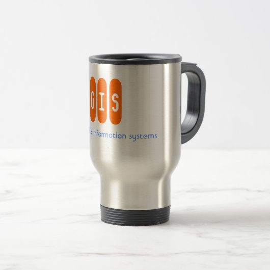 Geographische Tasse Informationssysteme der GIS (VorderseiteRechts)