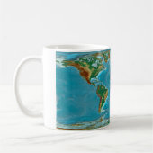 Geographische Weltkarte Kaffeetasse (Links)