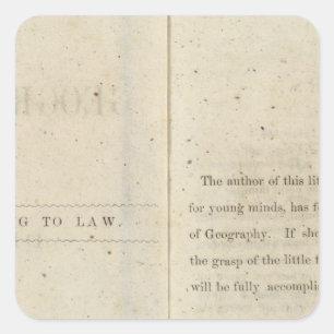 Geographischer Leser der Einleitung für Dixie Quadratischer Aufkleber