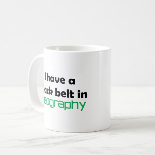 Geography black belt kaffeetasse (Vorderseite Links)