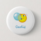 GeoKid Bubblegum Geocaching Swag-Button Button (Vorderseite)