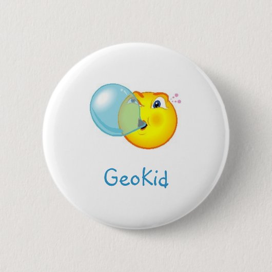 GeoKid Bubblegum Geocaching Swag-Button Button (Vorderseite)