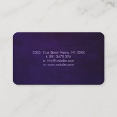 Geokristalle - Lila und violett Visitenkarte (Rückseite)