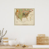 Geol map US Poster (Küche)