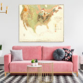 Geol Map USA Leinwanddruck (Insitu (Wohnzimmer))