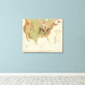 Geol Map USA Leinwanddruck (Insitu (Holzboden))