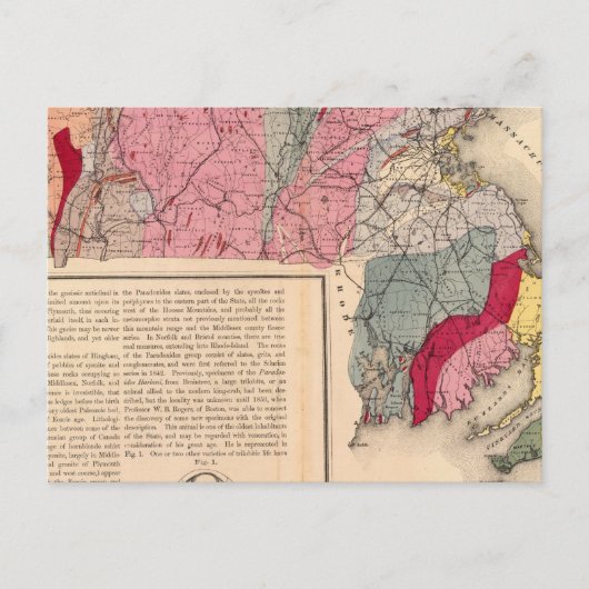 Geol Massachusetts Postkarte (Vorderseite)