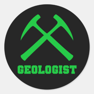 Geologe-Aufkleber Runder Aufkleber