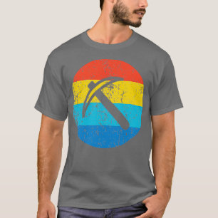 Geologe Bergmann Vintage Pickel Axt Retro 1970er J T-Shirt
