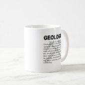 Geologe-Definitions-Tasse Kaffeetasse (VorderseiteRechts)