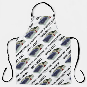 Geologe, eingebettet in Subduktionszone Schürze