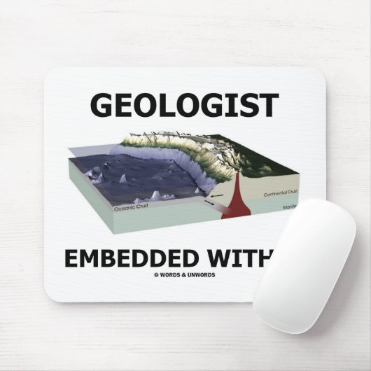 Geologe eingebettet innerhalb (Wegnahme-Zone) Mousepad (Mit Mouse)