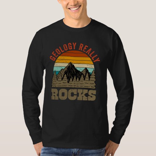Geologe Fels Jagd Geologie Gesteine T-Shirt (Vorderseite)
